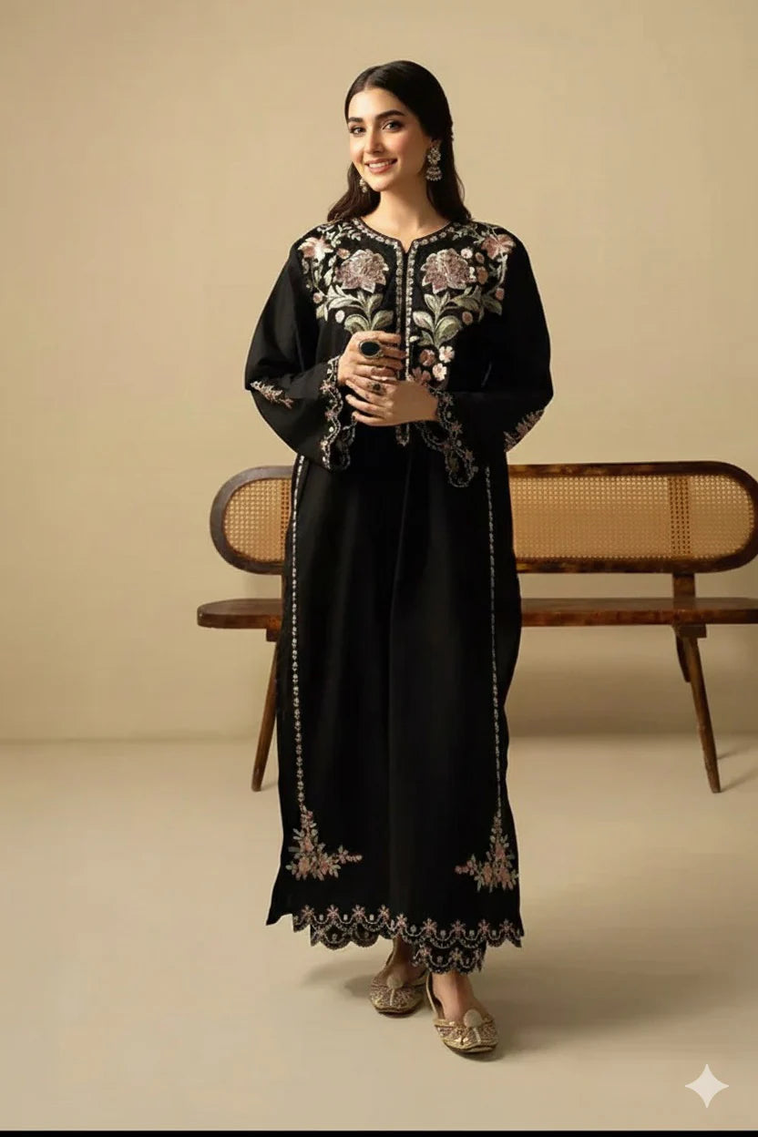 2 Piece Embroidered dress