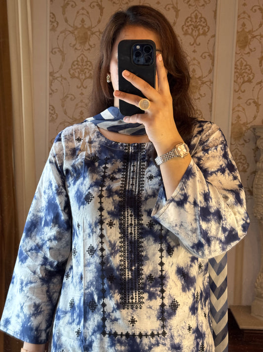 3 Piece Embroidered Lawn