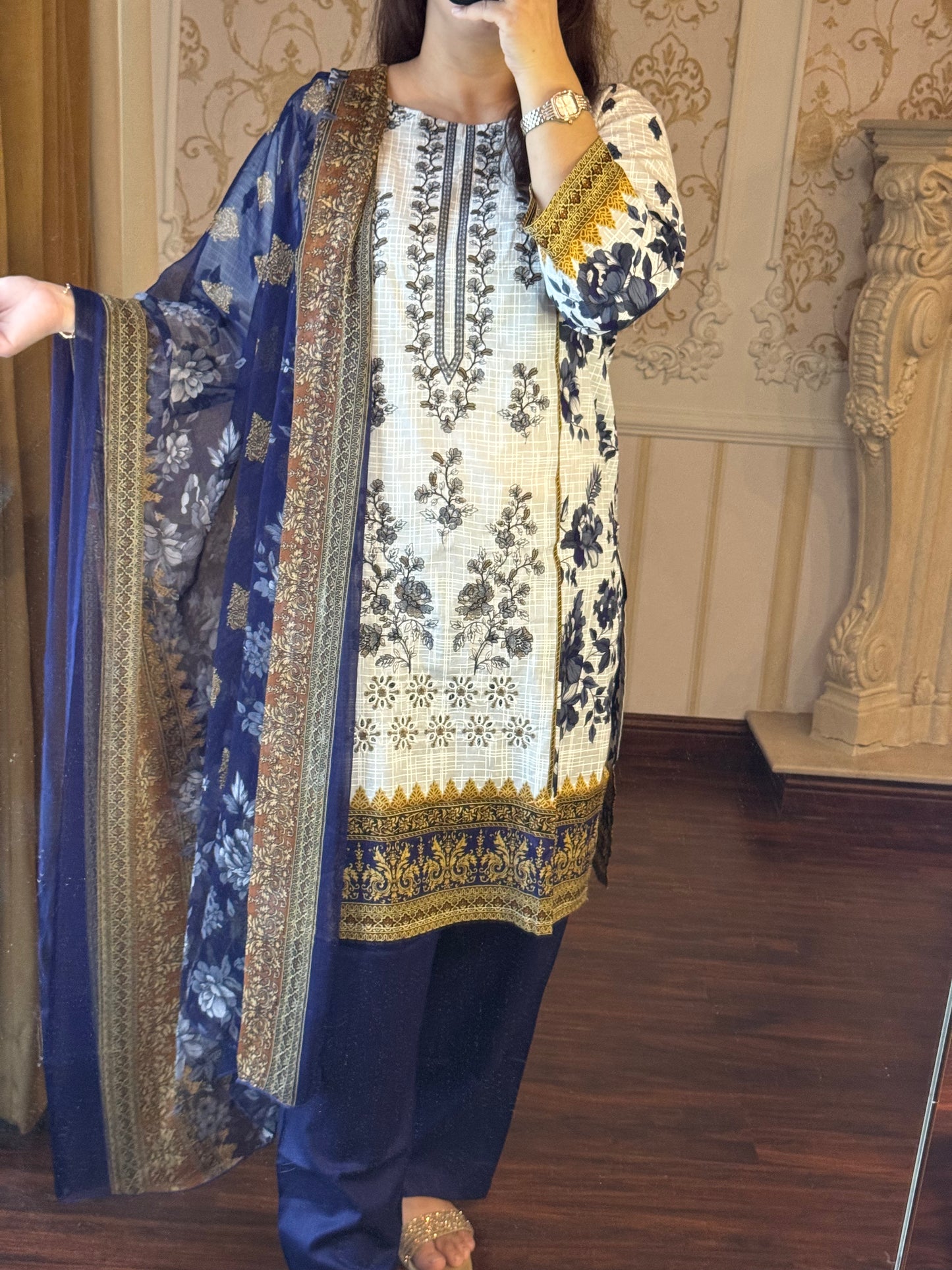 3 Piece Embroidered Lawn