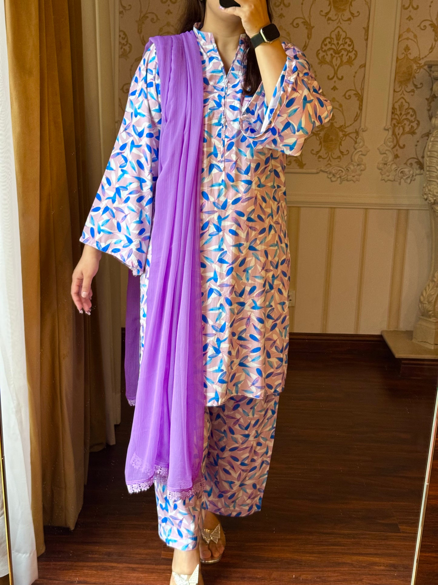 2 Piece Premium Linen Suit-Printed (Pret)