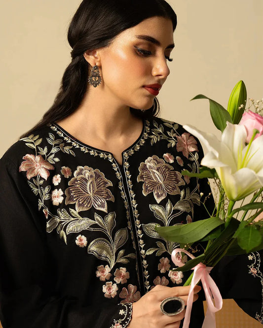 2 Piece Embroidered dress