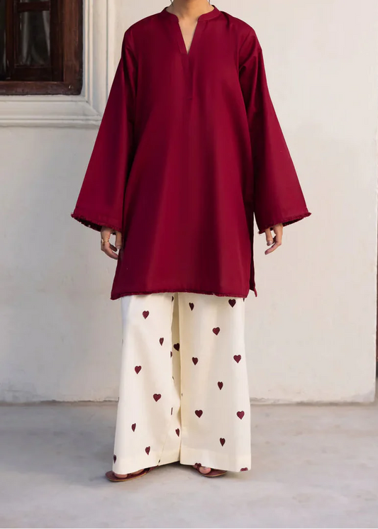 2PC Embroidered Khaddar