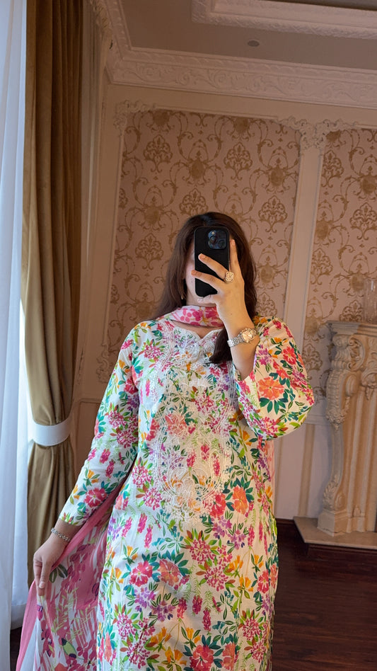 3 Piece Embroidered Lawn