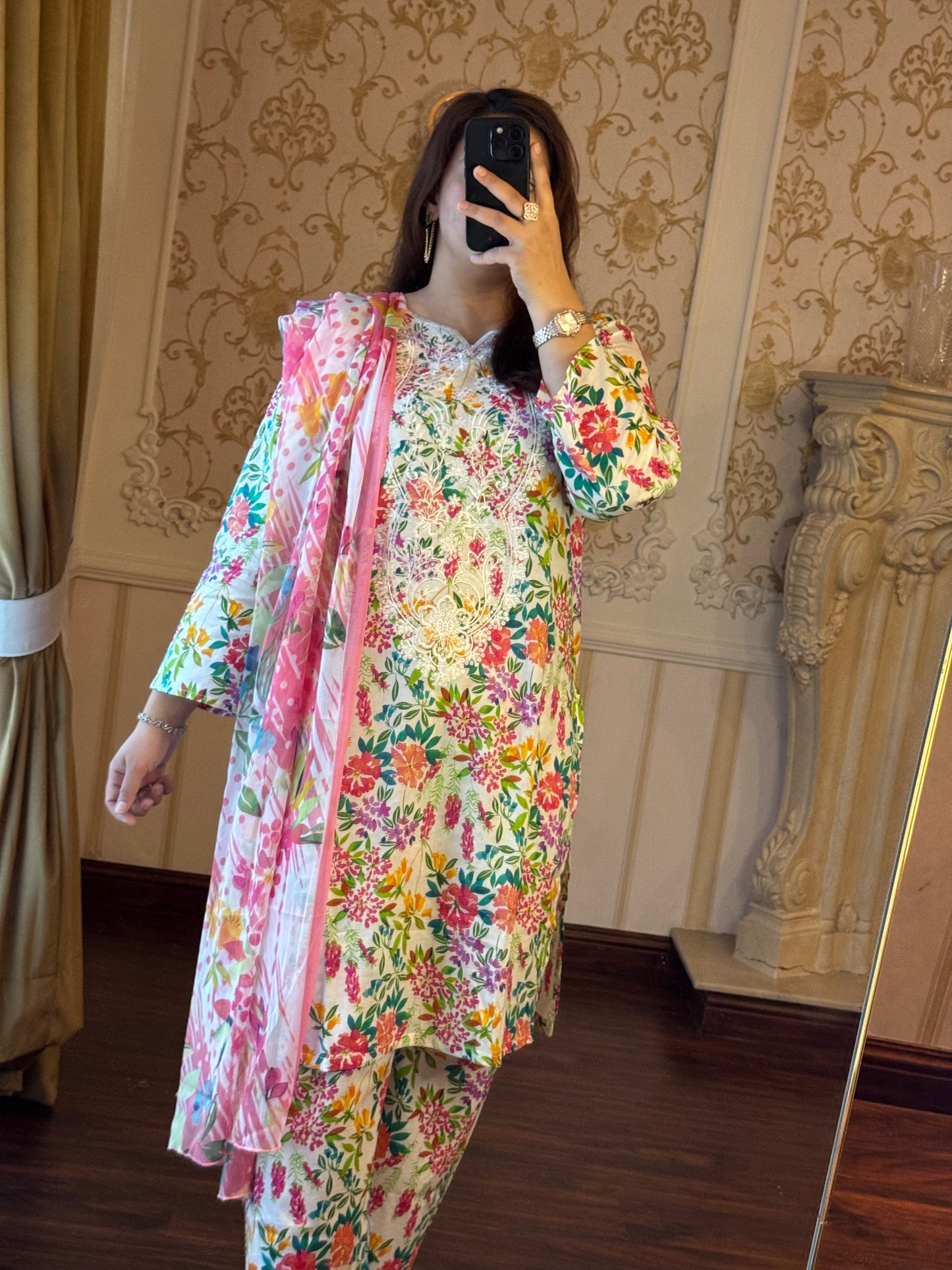 3 Piece Embroidered Lawn