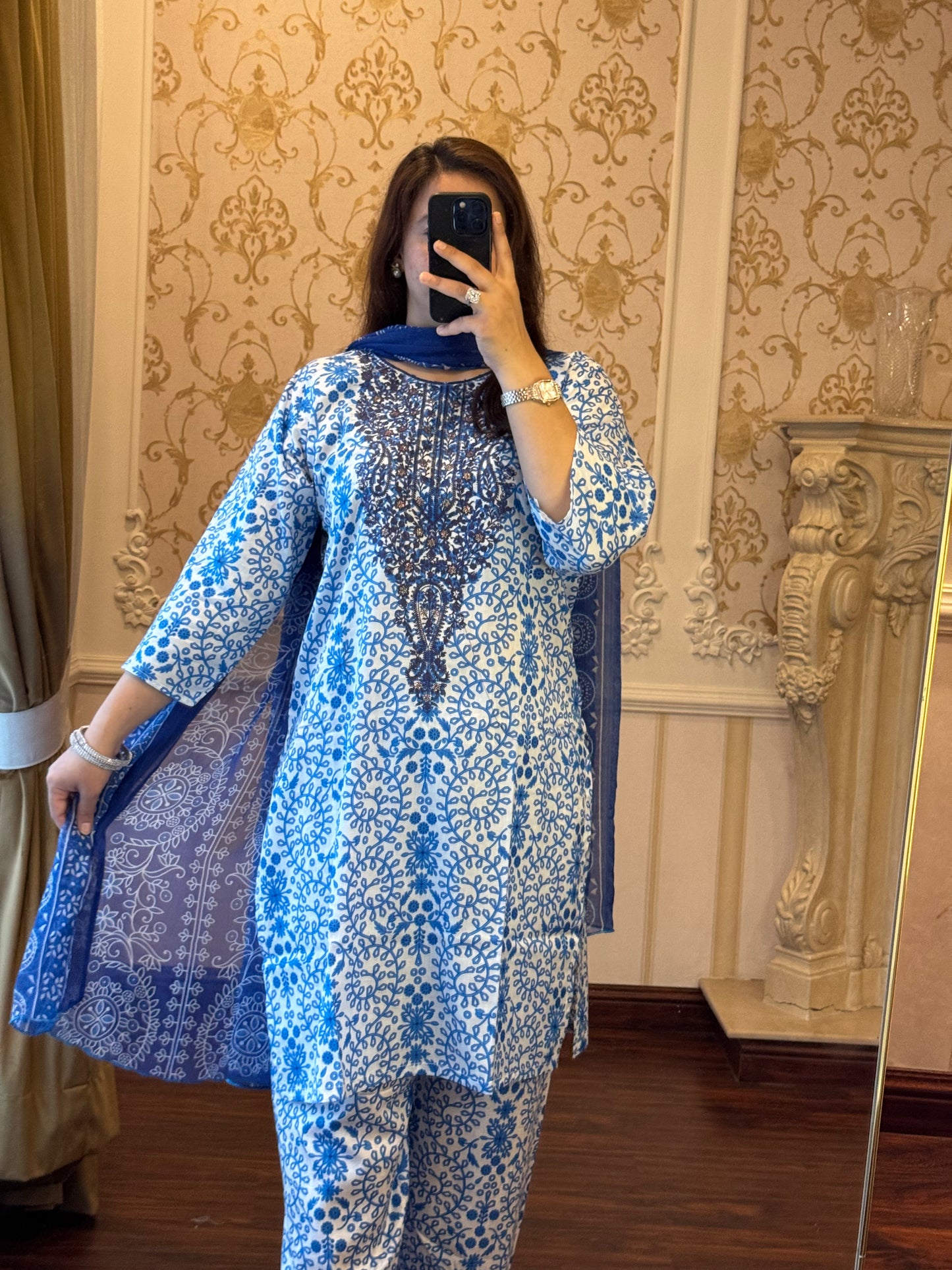 3 Piece Embroidered Lawn