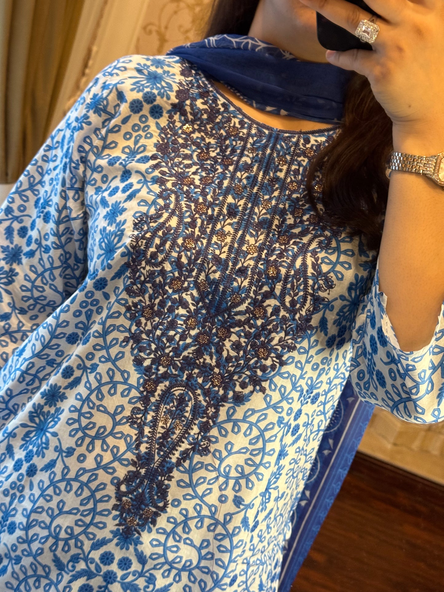 3 Piece Embroidered Lawn