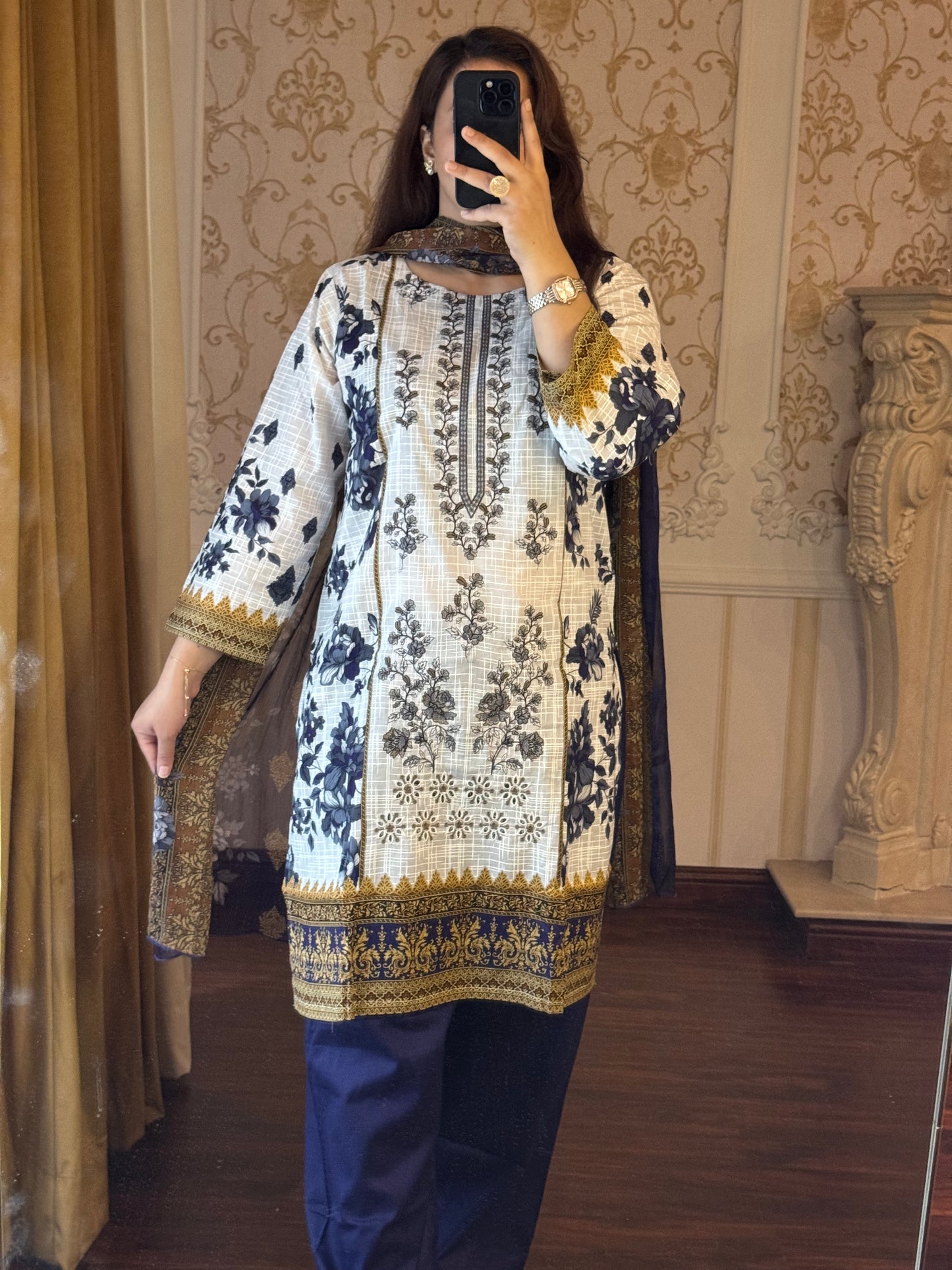 3 Piece Embroidered Lawn