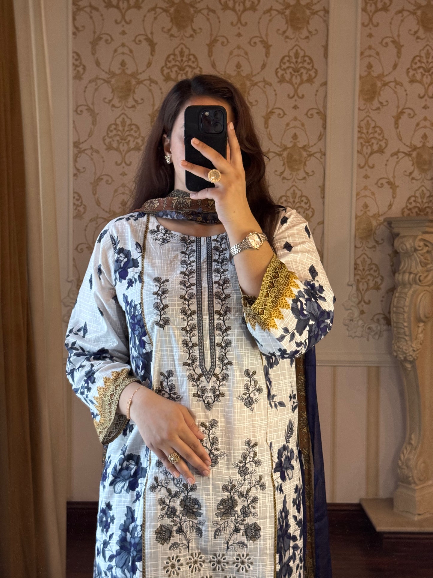 3 Piece Embroidered Lawn