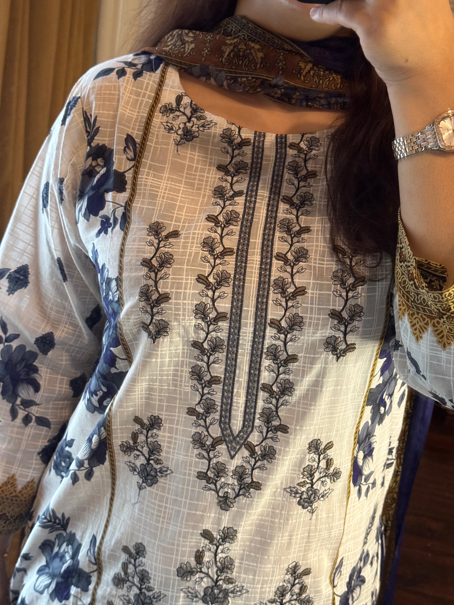 3 Piece Embroidered Lawn