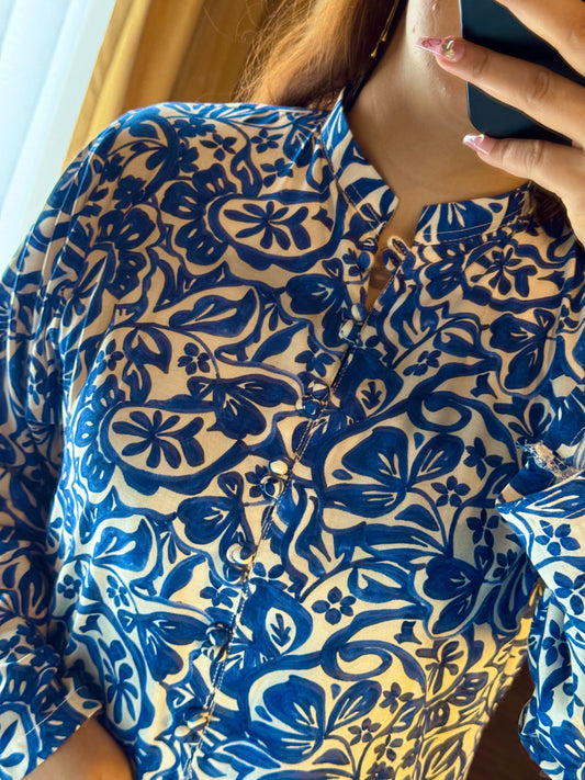 2 Piece Premium Linen Suit-Printed (Pret)