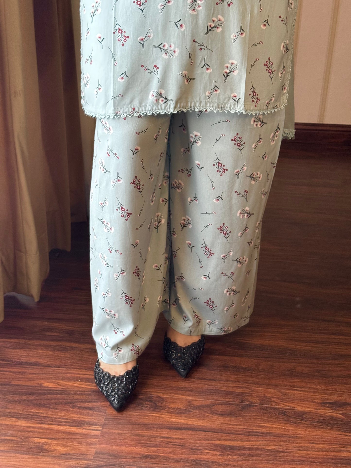 2 Piece Premium Linen Suit-Printed (Pret)