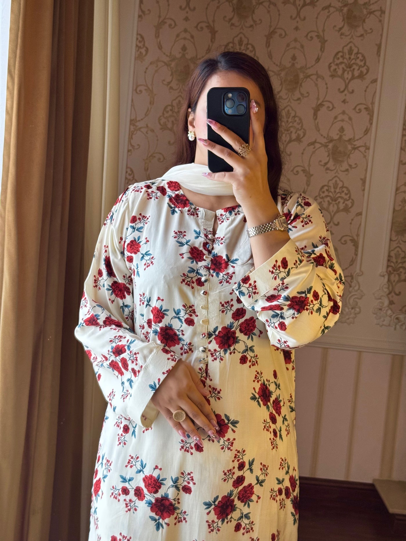 2 Piece Premium Linen Suit-Printed (Pret)