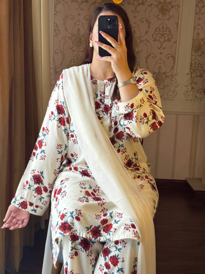 2 Piece Premium Linen Suit-Printed (Pret)