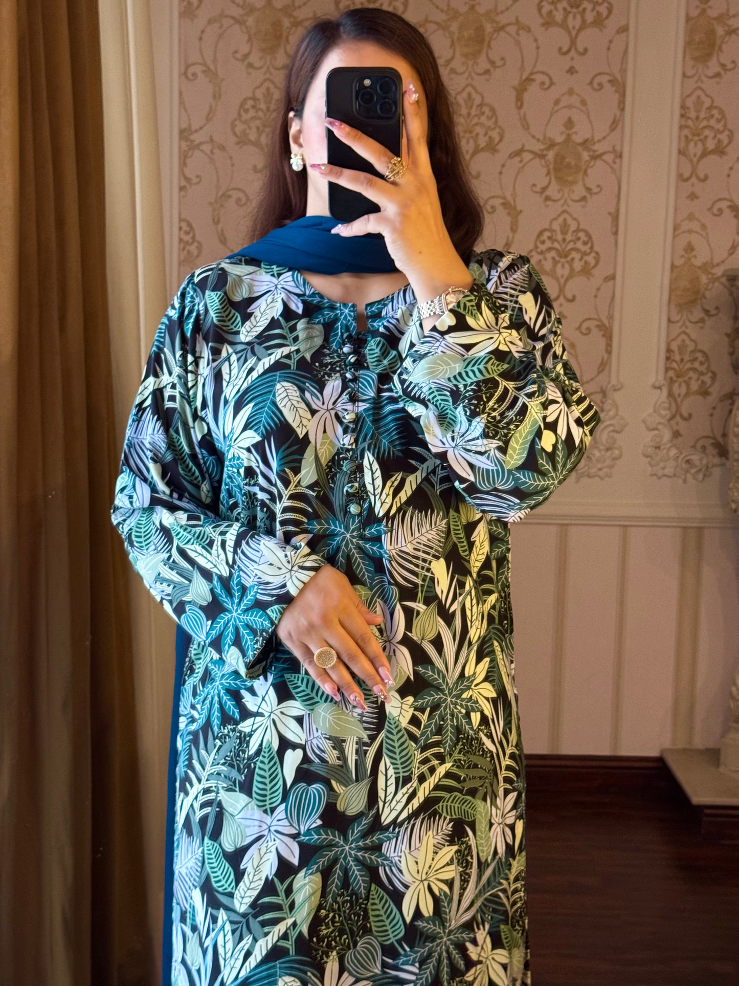 2 Piece Premium Linen Suit-Printed (Pret)