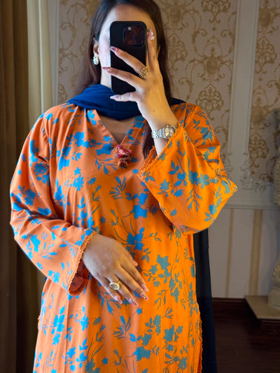 2 Piece Premium Linen Suit-Printed (Pret)