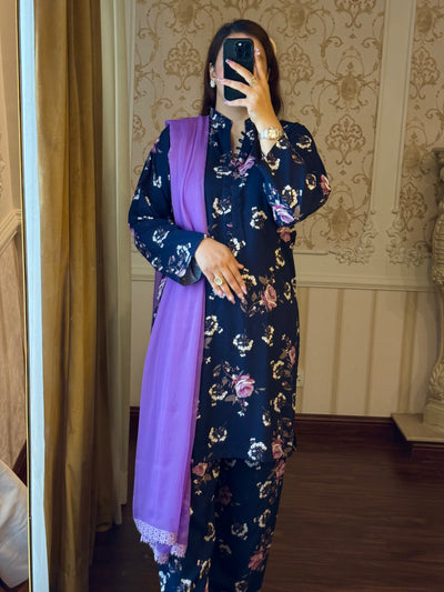 2 Piece Premium Linen Suit-Printed (Pret)