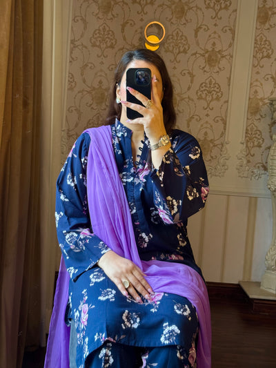 2 Piece Premium Linen Suit-Printed (Pret)