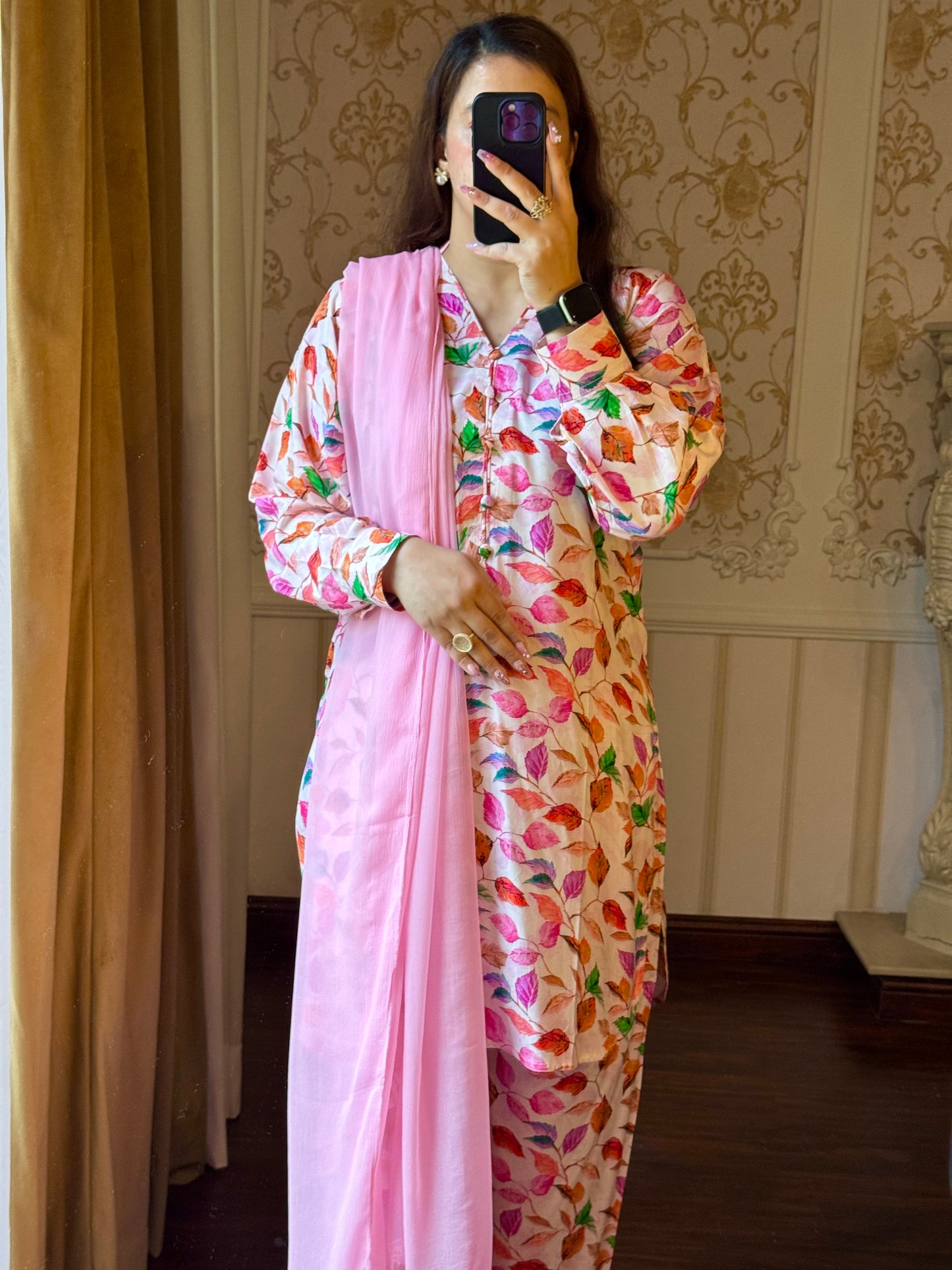 2 Piece Premium Linen Suit-Printed (Pret)