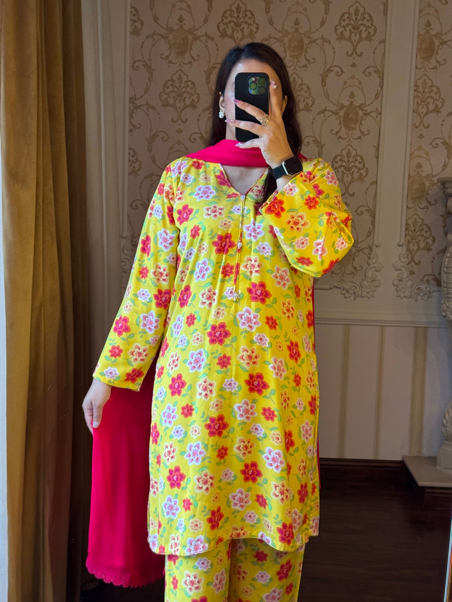 2 Piece Premium Linen Suit-Printed (Pret)