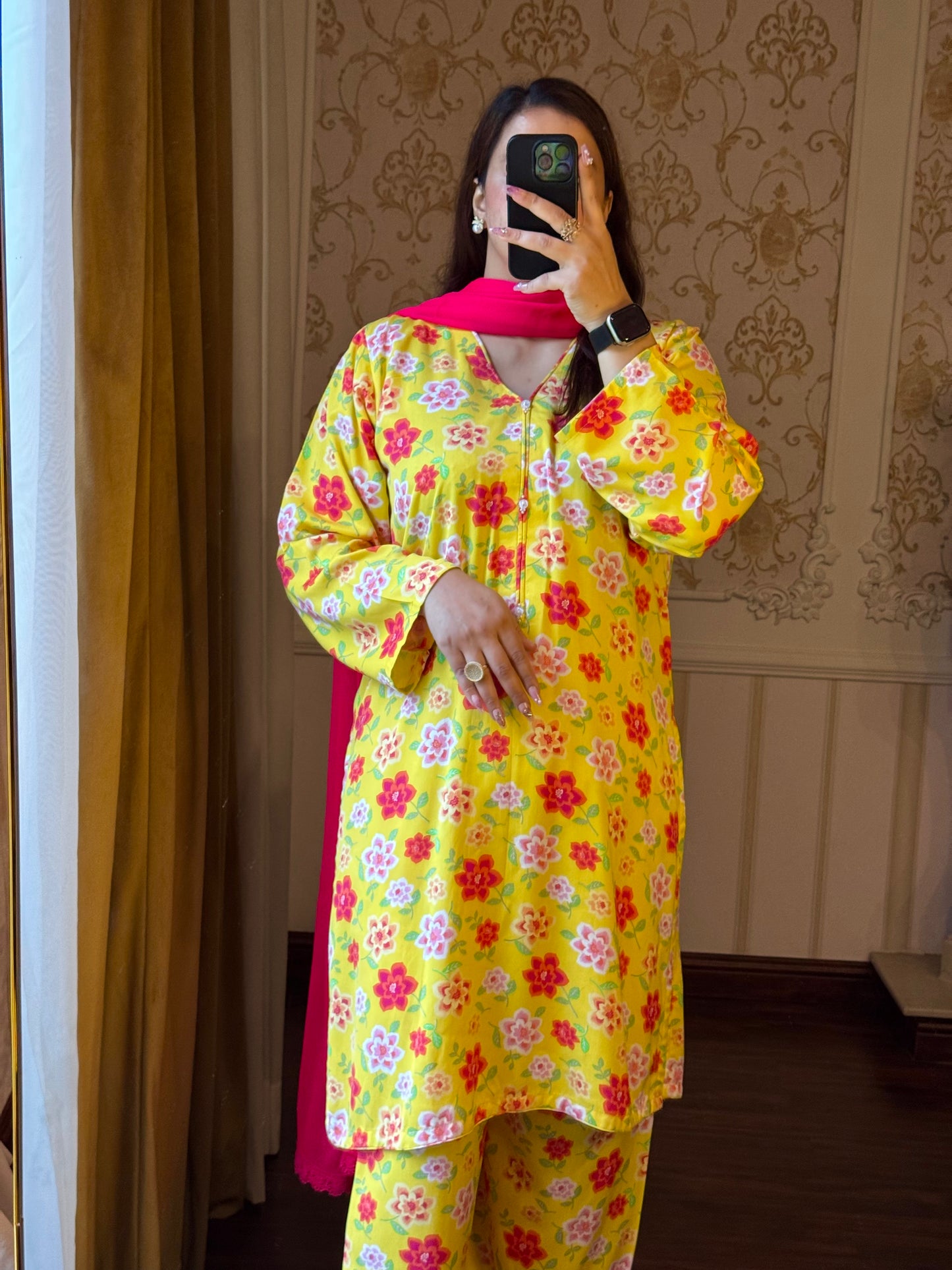 2 Piece Premium Linen Suit-Printed (Pret)