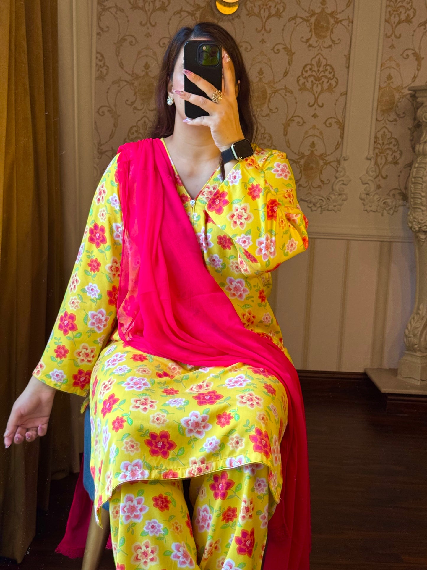 2 Piece Premium Linen Suit-Printed (Pret)