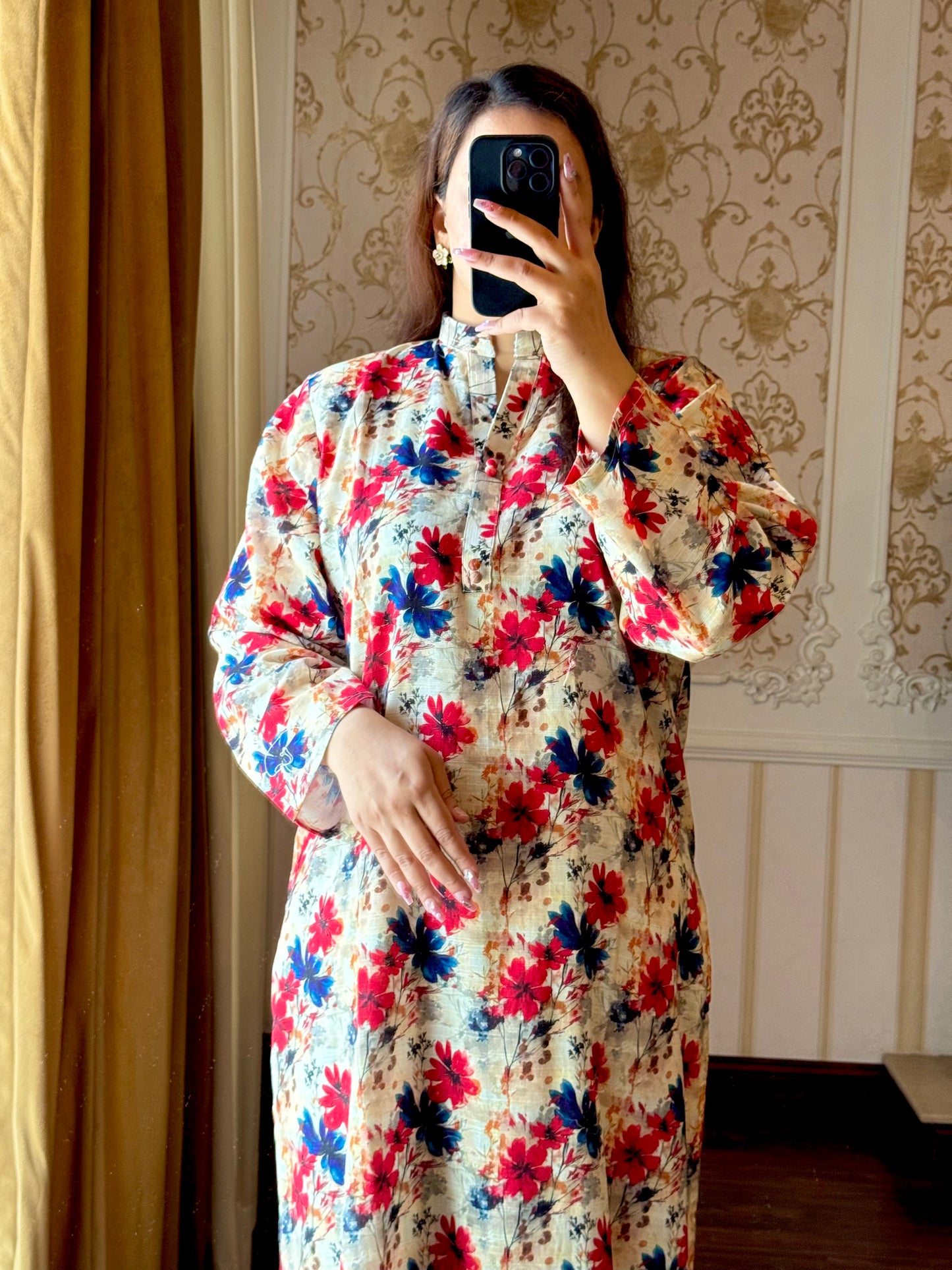 2 Piece Light Khaddar Suit-Printed (Pret)