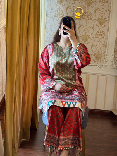 2 Piece Printed Co-ords Set