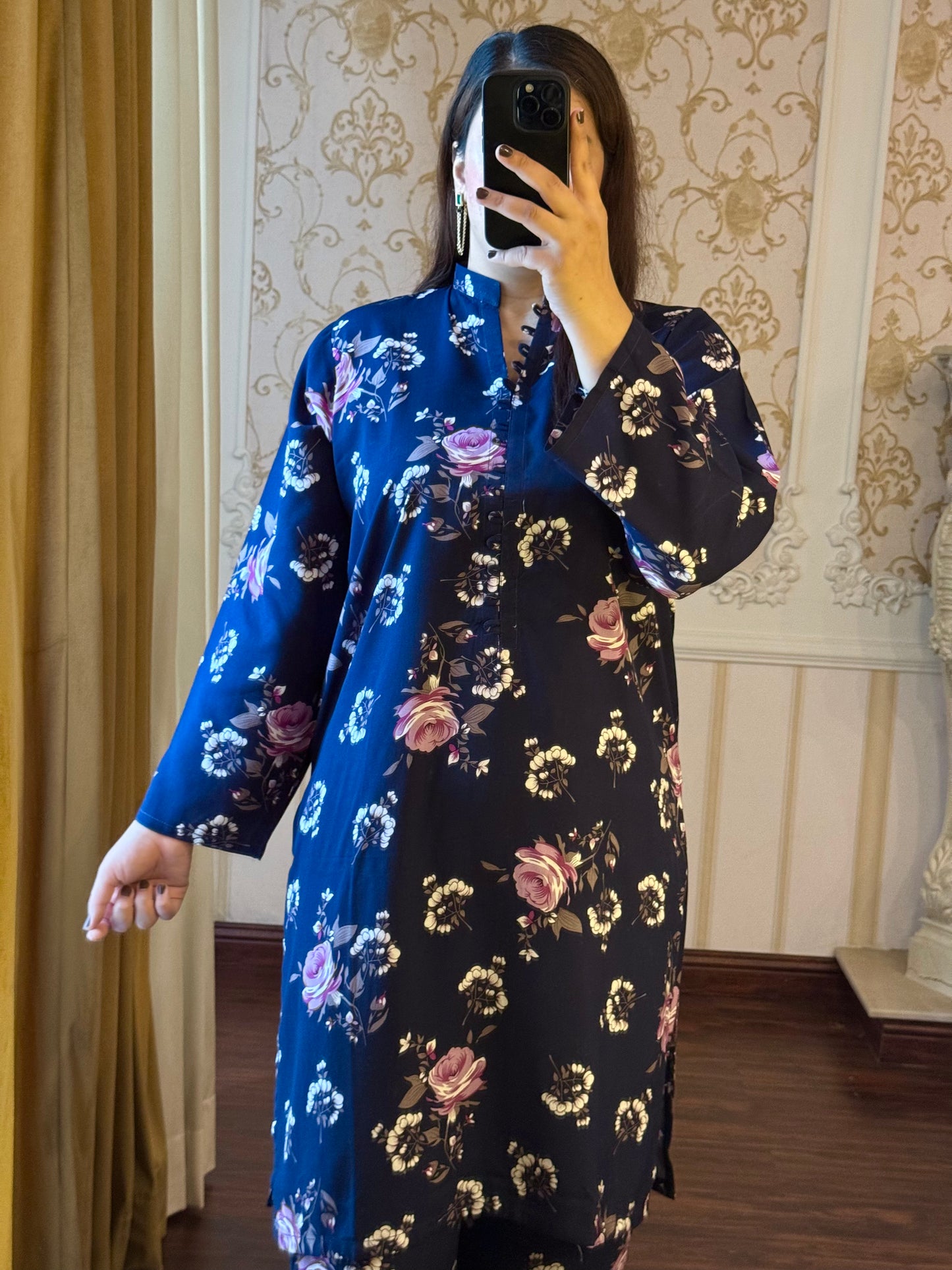 2 Piece Premium Linen Suit-Printed (Pret)