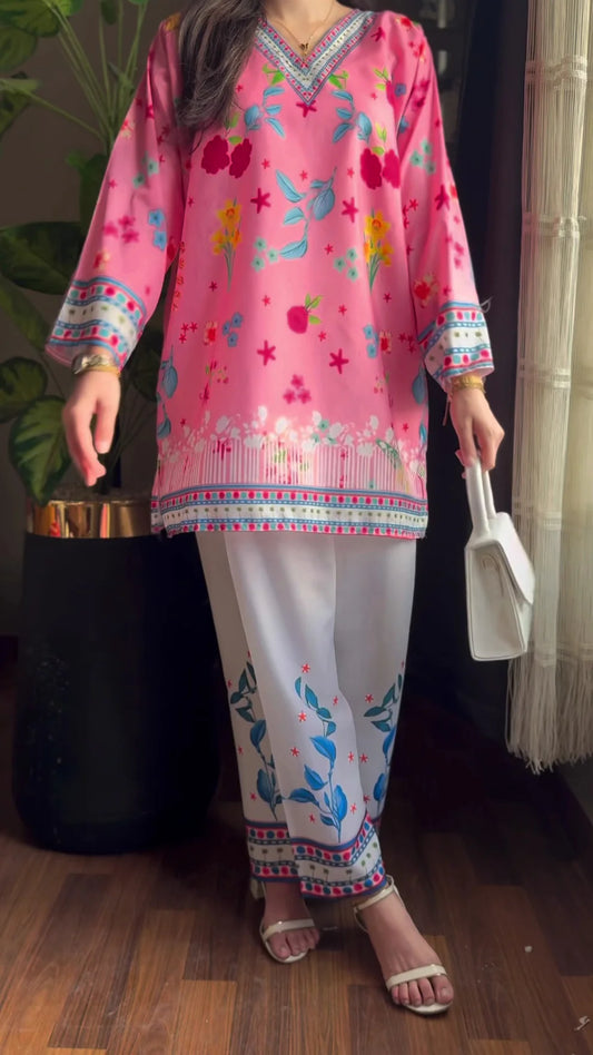 2 PC Printed Co-ord Set